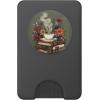 Books And Coffee Lover Flower Reading Book PopSockets Adhesive PopGrip(Magnetic PopWallet)