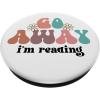 Go Away I’m Reading Book Booktrovert Im Reading Books Lover PopSockets Adhesive PopGrip(Adhesive PopGrip)