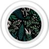 Green Botanical Fern Foliage & White Berry Floral Pattern PopSockets PopGrip for MagSafe(Magnetic PopGrip)
