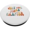 Just One More Chapter vintage lover book reader PopSockets Adhesive PopGrip(Adhesive PopGrip)