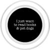 Pet Animal Lover Gift Bookworm Dog Books Reading PopSockets PopGrip: Swappable Grip for Phones & Tablets PopSockets Adhesive PopGrip(Magnetic PopGrip)