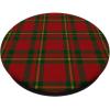 PopSockets Holiday Phone Grip & Stand – Red & Green Plaid PopSockets PopGrip for MagSafe(Adhesive PopGrip)