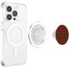 PopSockets Holiday Phone Grip & Stand – Red & Green Plaid PopSockets PopGrip for MagSafe(Magnetic PopGrip)