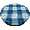 PopSockets Holiday Phone Grip & Stand, Holiday – Snow Plaid PopSockets PopGrip for MagSafe(Adhesive PopGrip)
