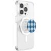 PopSockets Holiday Phone Grip & Stand, Holiday – Snow Plaid PopSockets PopGrip for MagSafe(Magnetic PopGrip)