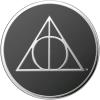 PopSockets Phone Grip for MagSafe, Secure Magnetic Phone Grip & Stand, Hands-Free Kickstand, Wireless Charging Compatible, Harry Potter – Enamel Deathly Hallows(Deathly Hallows)