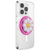 PopSockets Phone Grip for MagSafe with Kickstand, Magnetic Stand, Swappable Top, Secure Hold for iPhone MagSafe Cases, Phone & Tablet Grip – Aluminum Topo(Doodle Daisy)