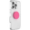 PopSockets Phone Grip for MagSafe with Kickstand, Magnetic Stand, Swappable Top, Secure Hold for iPhone MagSafe Cases, Phone & Tablet Grip – Aluminum Topo(Neon Pink)