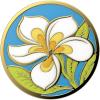 PopSockets Phone Grip for MagSafe with Kickstand, Magnetic Stand, Swappable Top, Secure Hold for iPhone MagSafe Cases, Phone & Tablet Grip – Enamel Water Lily(Plumeria)