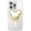 PopSockets Phone Grip for MagSafe with Kickstand, Magnetic Stand, Swappable Top, Secure Hold for iPhone MagSafe Cases, Phone & Tablet Grip, Disney – Enamel Poison Apple(Gold Mickey)