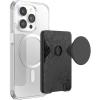PopSockets Phone Wallet with Expanding Grip and Adapter Ring for MagSafe, Phone Card Holder, Wireless Charging Compatible, Wallet Compatible with MagSafe – Phantom Aspen(Spot Gloss)