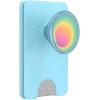 PopSockets Phone Wallet with Expanding Grip and Adapter Ring for MagSafe, Phone Card Holder, Wireless Charging Compatible, Wallet Compatible with MagSafe – Phantom Aspen(Butterfly Pea Blue Boca Aura)