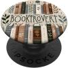 Book Lover Reading Flower Floral Cute Reader Booktrovert PopSockets Adhesive PopGrip(Adhesive PopGrip)