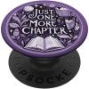 Just One More Chapter Bookish Book Reading Botanical Purple PopSockets Adhesive PopGrip(Adhesive PopGrip)