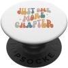 Just One More Chapter vintage lover book reader PopSockets Adhesive PopGrip(Adhesive PopGrip)