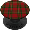 PopSockets Holiday Phone Grip & Stand – Red & Green Plaid PopSockets PopGrip for MagSafe(Adhesive PopGrip)