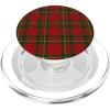 PopSockets Holiday Phone Grip & Stand – Red & Green Plaid PopSockets PopGrip for MagSafe(Magnetic PopGrip)