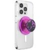 PopSockets Phone Grip for MagSafe with Kickstand, Magnetic Stand, Swappable Top, Secure Hold for iPhone MagSafe Cases, Phone & Tablet Grip – Tidepool Lava Lamp Absinthe(Purple Prism)