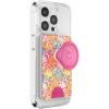 PopSockets Phone Wallet with Expanding Grip and Adapter Ring for MagSafe, Phone Card Holder, Wireless Charging Compatible, Wallet Compatible with MagSafe – Phantom Aspen(Paisley Gaudy)