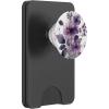 Purple Lavender Blossom Leaves Flower Floral Girly PopSockets Adhesive PopGrip(Magnetic PopWallet)