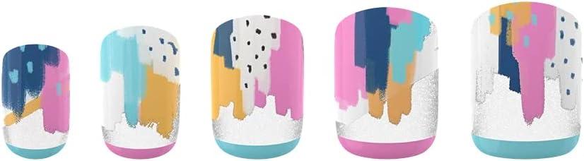 imagePopSockets 30 Gel Nails and Matching PopGrip with Swappable Top for Phones and Tablets Painterly Pastels