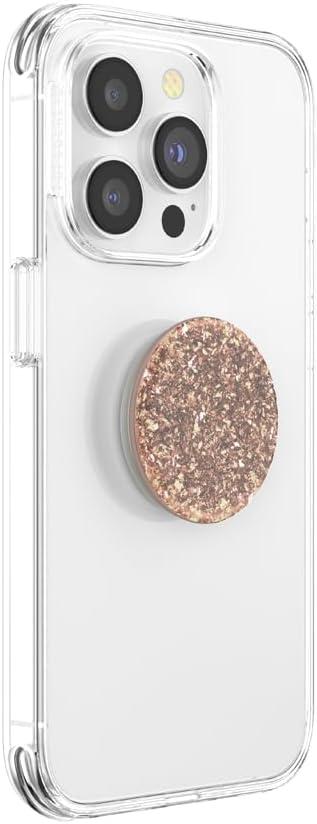 imagePopSockets Phone Grip with Expanding Kickstand Adhesive Grip Foil Confetti Rose Gold