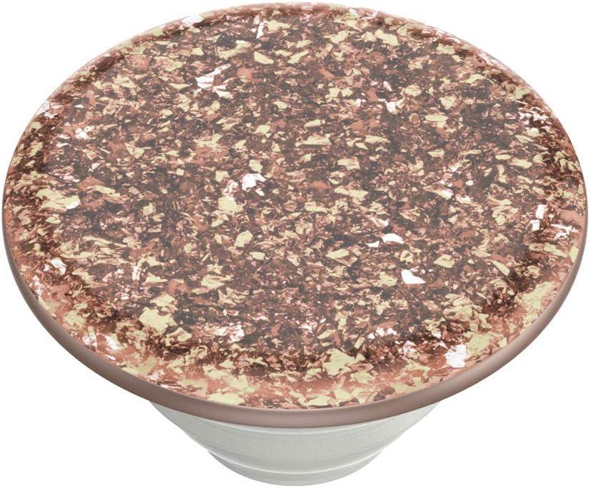 imagePopSockets Phone Grip with Expanding Kickstand Adhesive Grip Foil Confetti Rose Gold