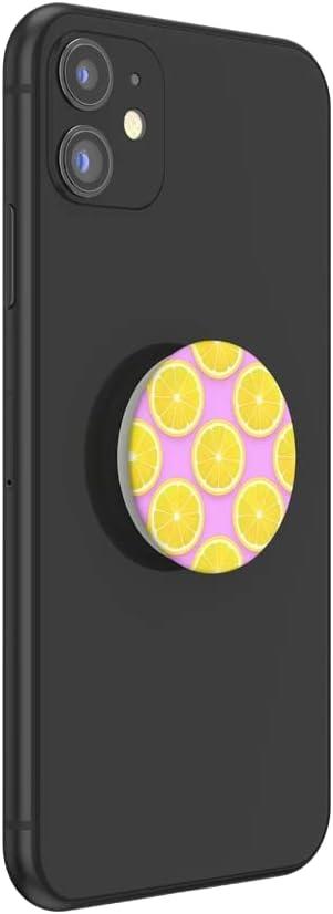 imagePopSockets Phone Grip with Expanding Kickstand Adhesive Grip Strawberry Jam DripPink Lemonade