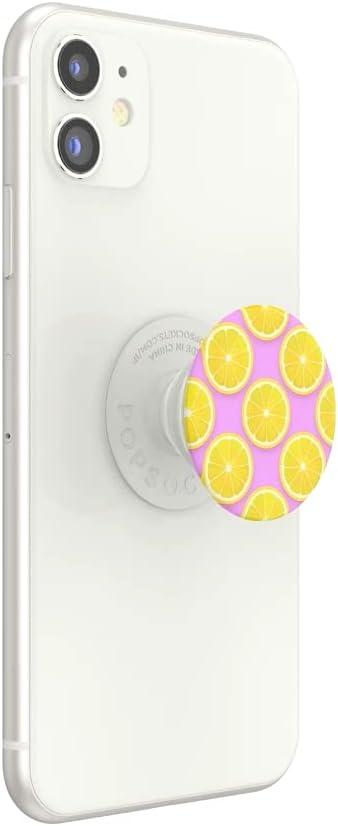 imagePopSockets Phone Grip with Expanding Kickstand Adhesive Grip Strawberry Jam DripPink Lemonade