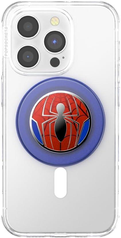 imagePopSockets Phone Grip with Expanding Kickstand Adhesive Grip Enamel SpiderManPeter Parker