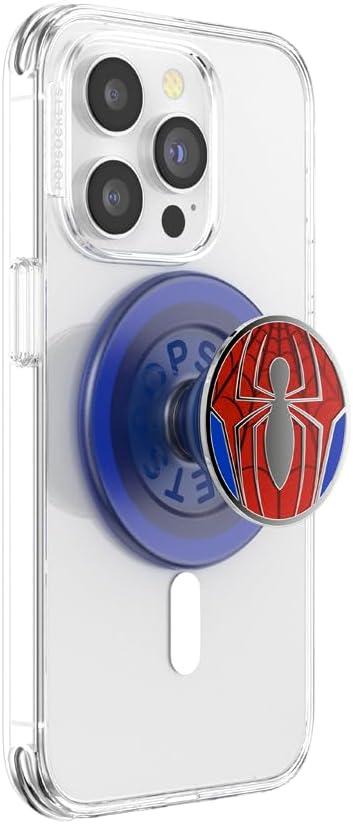 imagePopSockets Phone Grip with Expanding Kickstand Adhesive Grip Enamel SpiderManPeter Parker