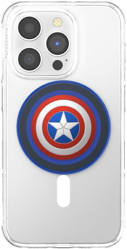 imagePopSockets Phone Grip with Expanding Kickstand Adhesive Grip Marvel Classics Enamel Marvel LokiCaptain America