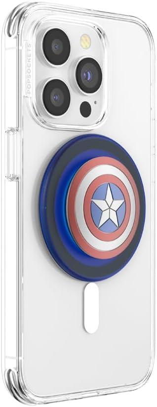 imagePopSockets Phone Grip with Expanding Kickstand Adhesive Grip Marvel Classics Enamel Marvel LokiCaptain America
