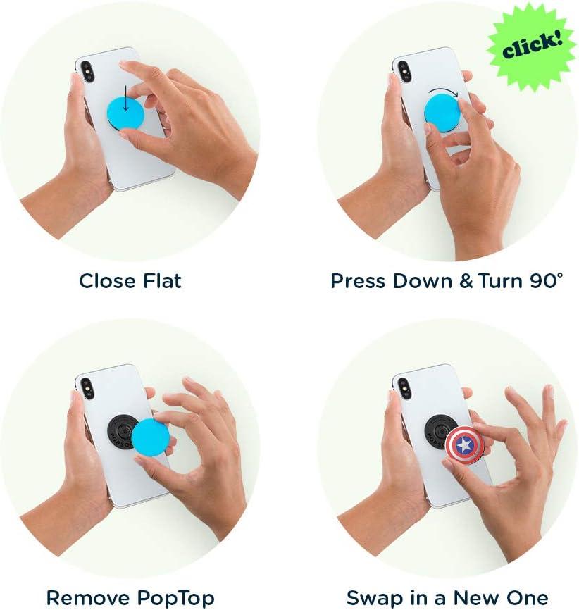 imagePopSockets Phone Grip with Expanding Kickstand Adhesive Grip Marvel Classics Enamel Marvel LokiCaptain America
