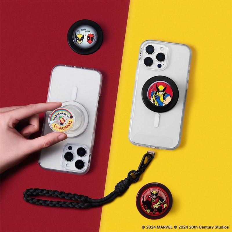 imagePopSockets Phone Grip with Expanding Kickstand Adhesive Grip Marvel Classics Enamel Marvel LokiChimichangas