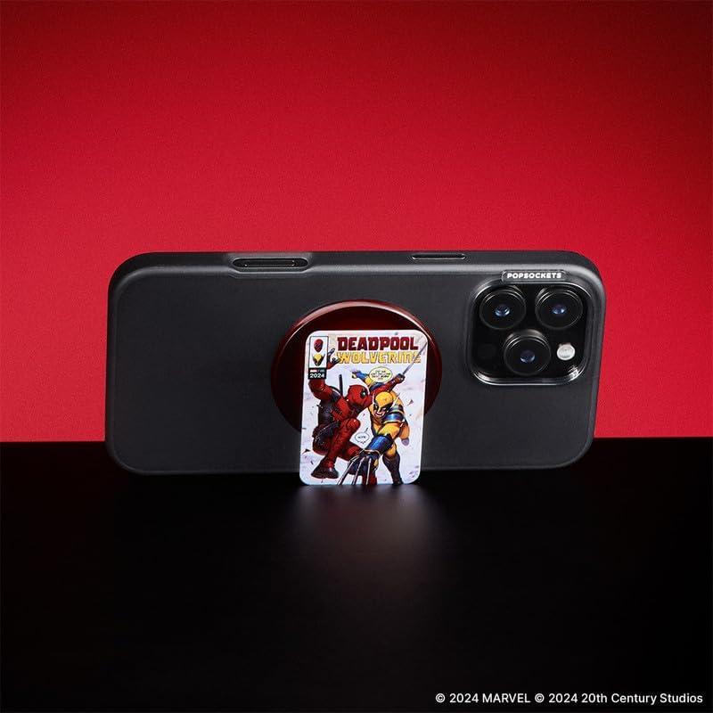 imagePopSockets Phone Grip with Expanding Kickstand Adhesive Grip Marvel Classics Enamel Marvel LokiDP Wolv Comic Cover