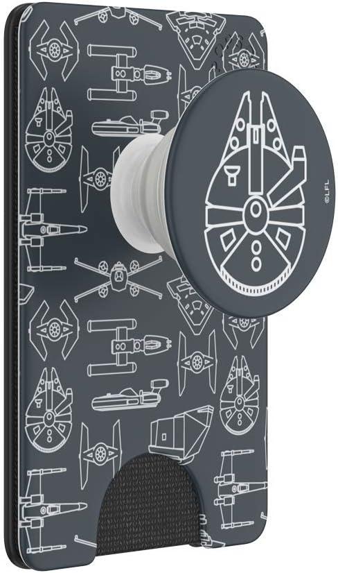imagePopSockets Phone Wallet with Expanding Kickstand Phone Card Holder StarWars Millennium falconMillenium Falcon