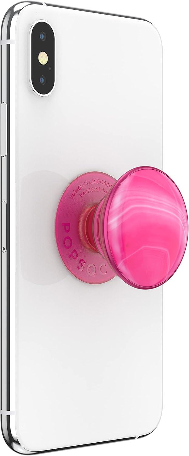 imagePopSockets PopTop Top only Base sold separately Swappable Top for PopGrip bases PopGrip Slide ampamp PopWallet Neon AgateNeon Pink Agate