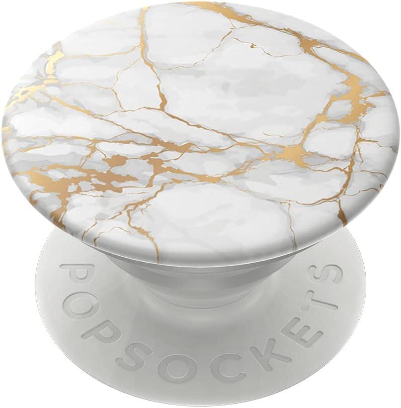 imagePopSockets PopTop Top only Base sold separately Swappable Top for PopGrip bases PopGrip Slide ampamp PopWallet VolleyballGold Lutz Marble