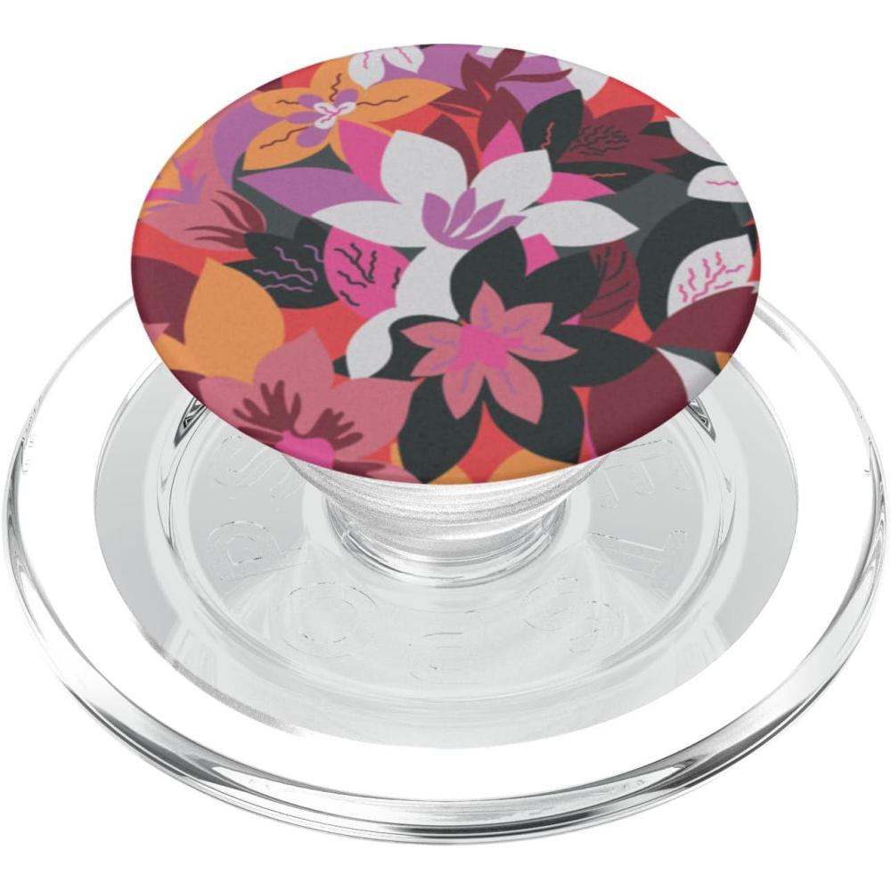 imagePopSockets Floral Phone Grip ampamp Stand  Rosa Floral PopSockets PopWallet for MagSafeMagnetic PopGrip
