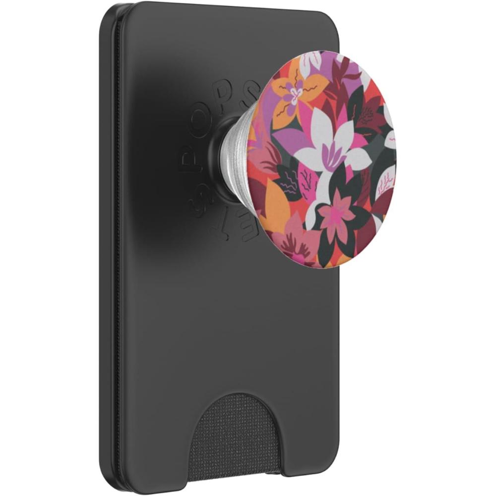 imagePopSockets Floral Phone Grip ampamp Stand  Rosa Floral PopSockets PopWallet for MagSafeMagnetic PopWallet