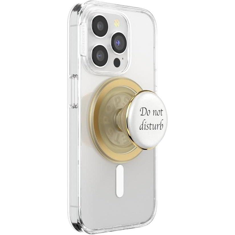 imagePopSockets Phone Grip for MagSafe with Kickstand Magnetic Stand Swappable Top Secure Hold for iPhone MagSafe Cases Phone ampamp Tablet Grip  Resin DND