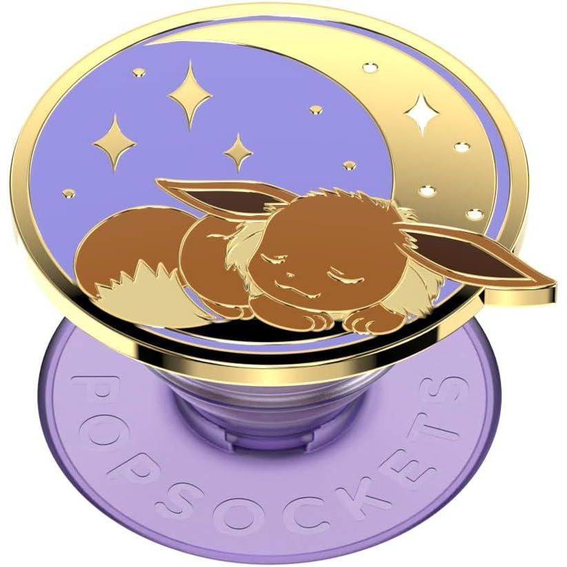 imagePopSockets Phone Grip for MagSafe with Kickstand Magnetic Stand Swappable Top Secure Hold for iPhone MagSafe Cases Phone ampamp Tablet Grip Pokemon Fairy  Tidepool Squishy Jigglypuff SparkleSleeping Eevee