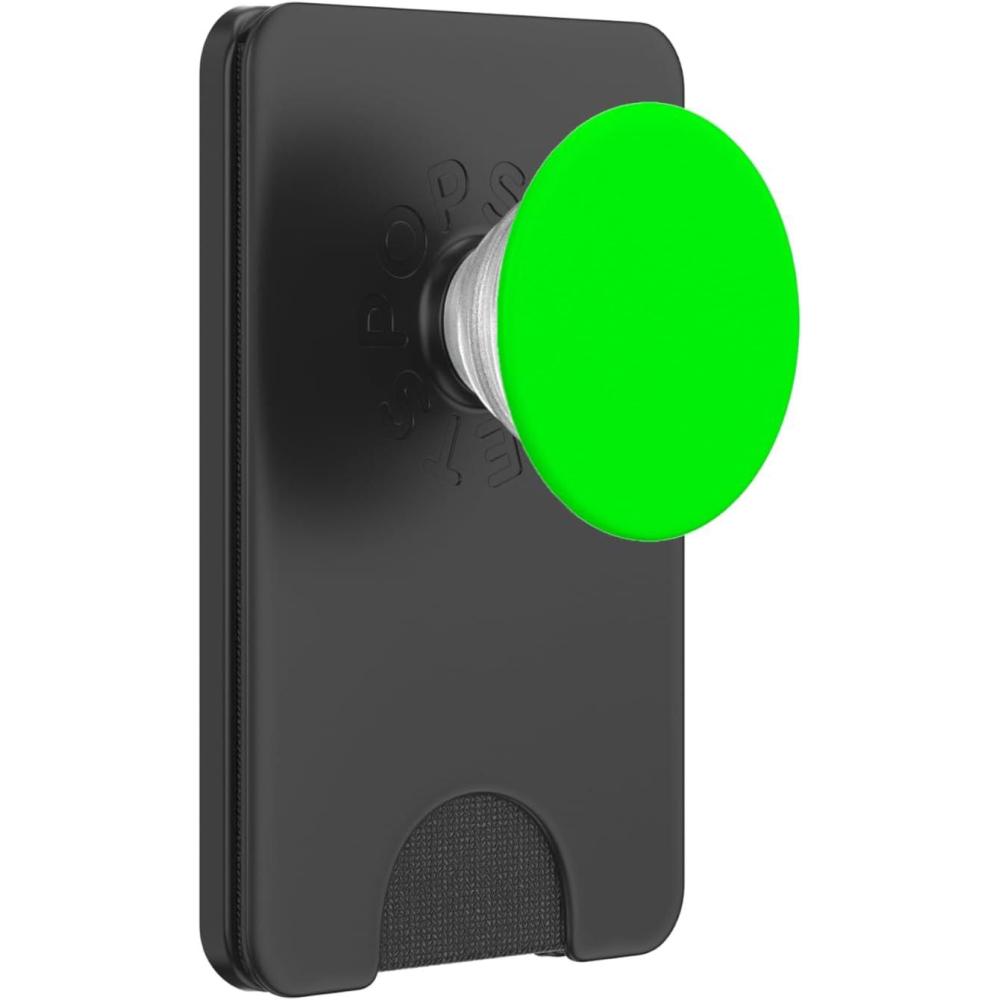 imagePopSockets Phone Grip with Expanding Kickstand  Neon Green PopSockets Adhesive PopGripMagnetic PopWallet