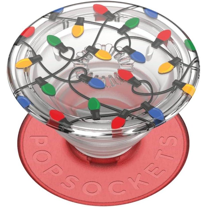 imagePopSockets Phone Grip with Expanding Kickstand Adhesive Grip  Miami HolidayCorgi Christmas