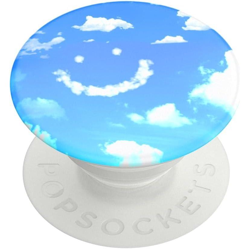 imagePopSockets Phone Grip with Expanding Kickstand Adhesive Grip  Monstera DeliciosaBlue Skies