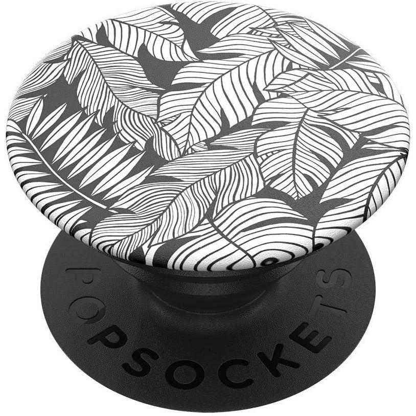 imagePopSockets Phone Grip with Expanding Kickstand Adhesive Grip Monstera DeliciosaMono Jungle