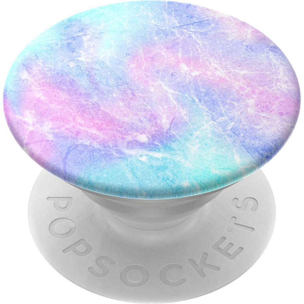 imagePopSockets Phone Grip with Expanding Kickstand Adhesive Grip  Rose Gold Lutz MarbleOpal Glow