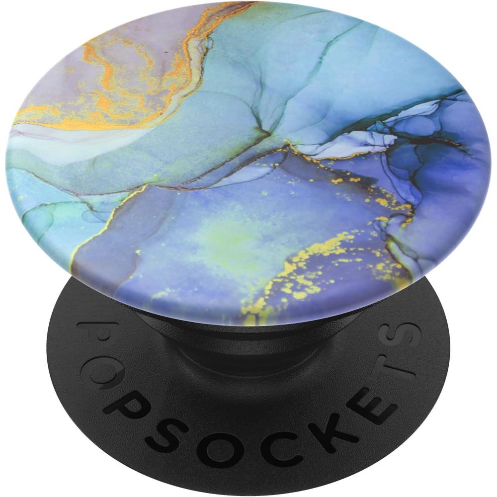 imagePopSockets Phone Grip with Expanding Kickstand Adhesive Grip  Rose Gold Lutz MarbleOpalescent