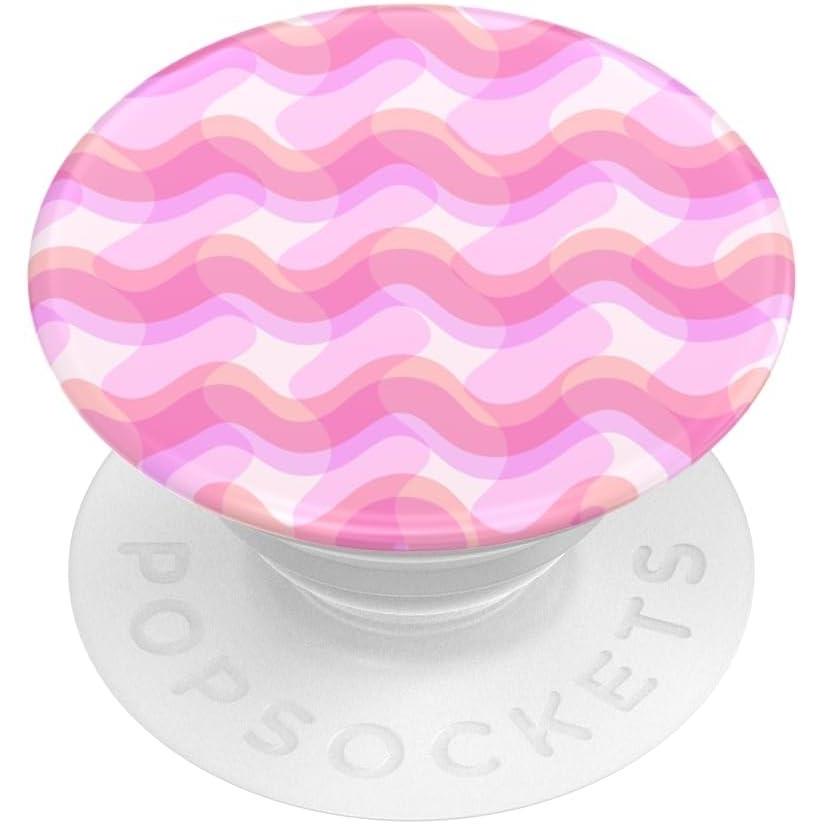imagePopSockets Phone Grip with Expanding Kickstand Adhesive Grip Rosy Waves